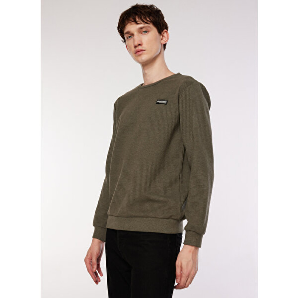 Discovery Expedition Bisiklet Yaka Haki Erkek Sweatshırt Olıv Erkek Sweatshirt Fiyatı