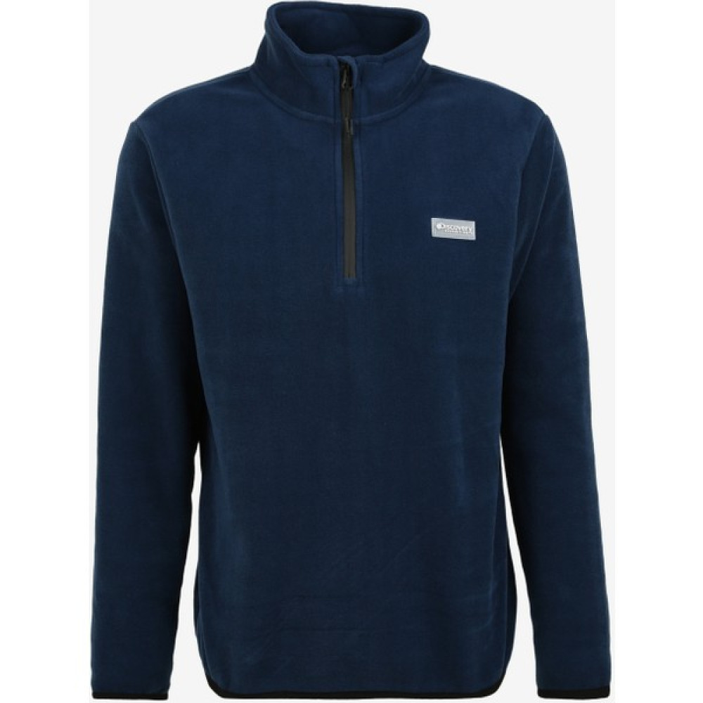 Discovery Expedition Düz Indigo Erkek Polar Sweatshırt Ton Erkek Sweatshirt Fiyatı