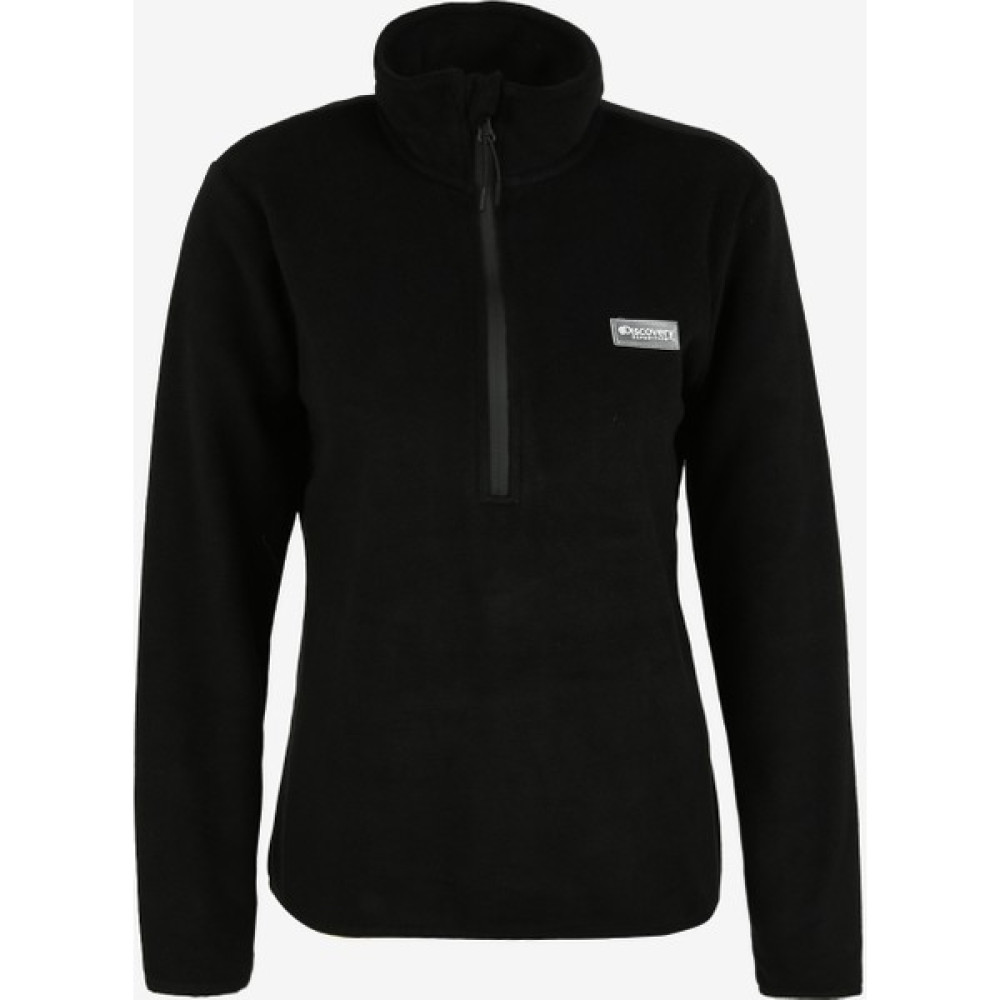 Discovery Expedition Düz Siyah Kadın Polar Sweatshırt W-Ange Bayan Sweatshirt Fiyatı