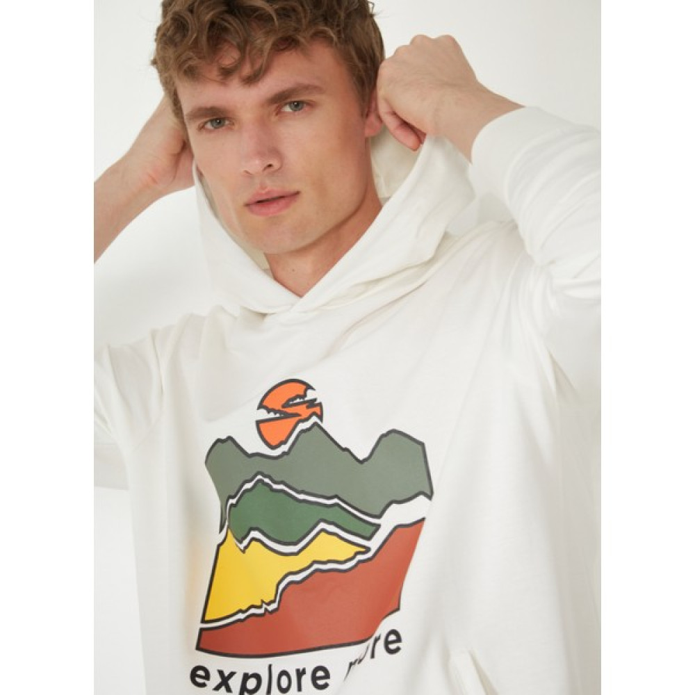 Discovery Expedition Kapüşon Yaka Kırık Beyaz Erkek Sweatshırt NATURE T-Shirt & Sweatshirt (Outdoor) Fiyatı