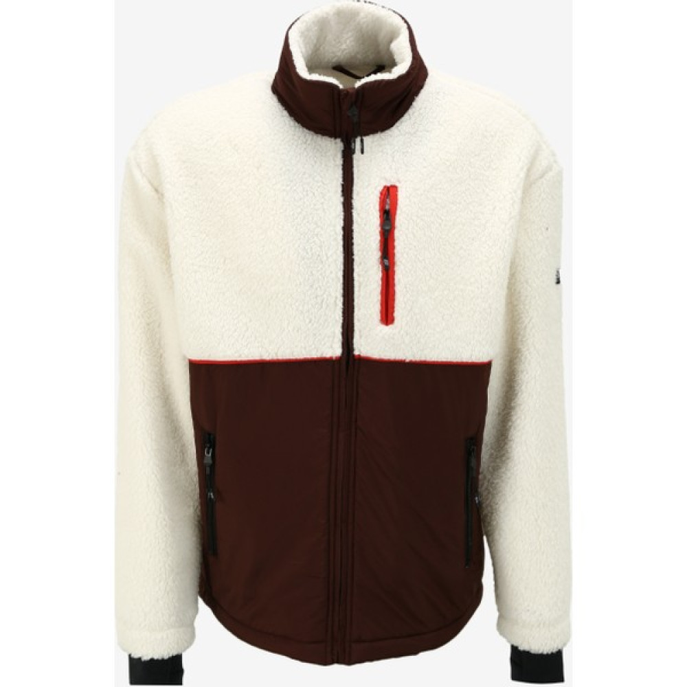 Discovery Expedition Kırık Beyaz Erkek Bato Yaka Blok Polar Sweatshırt D3Wm-Swt3 Erkek Sweatshirt Fiyatı