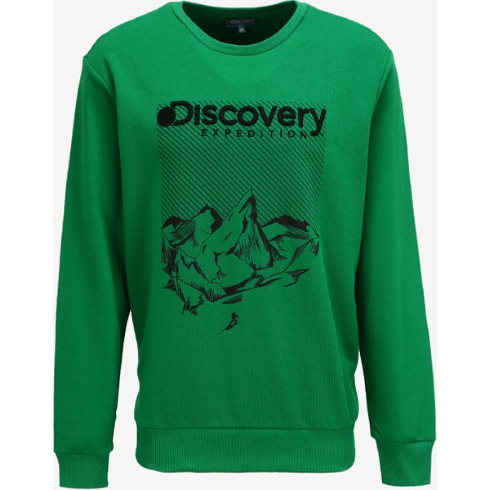 Discovery Expedition Yeşil Erkek Bisiklet Yaka Sweatshirt D3WM-SWT39 T-Shirt & Sweatshirt (Outdoor) Fiyatı