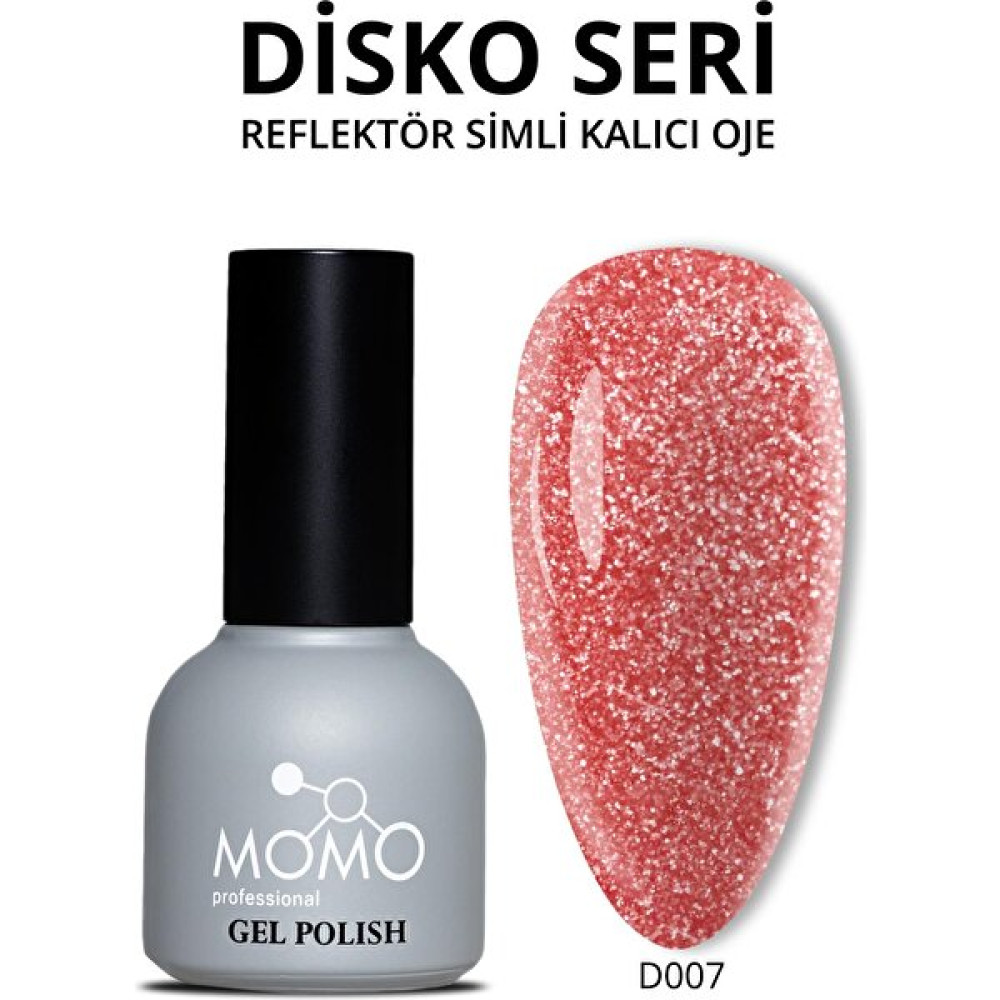 Disko Kalıcı Oje D007 Kırmızı 10 ml, Reflective Flash Gel Polish Oje Fiyatı