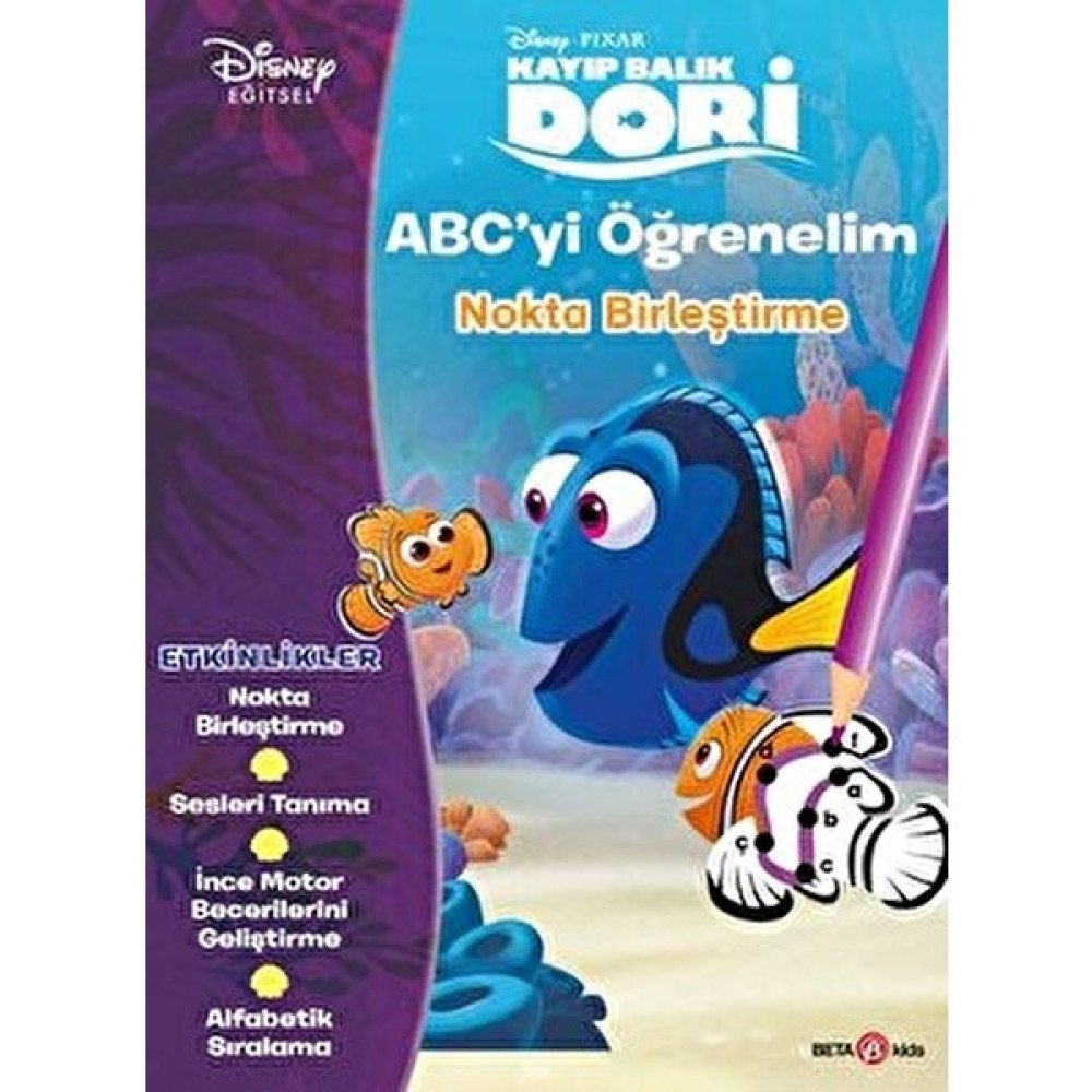 Disney Eğitsel Dori Abc’yi Öğrenelim Nokta Birleştirme Zihinsel Gelişim Kitapları Fiyatı