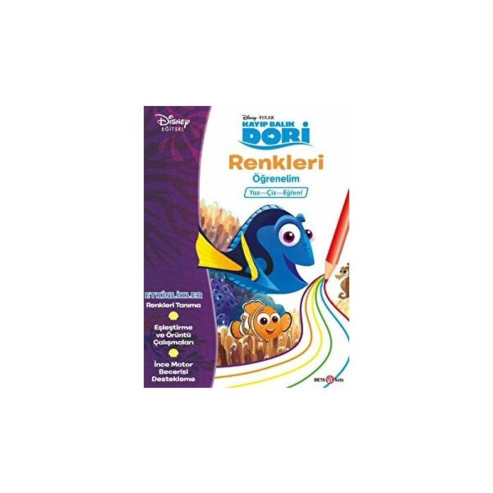Disney Eğitsel Dori Renkleri Öğrenelim - Gökçe Demir Zihinsel Gelişim Kitapları Fiyatı