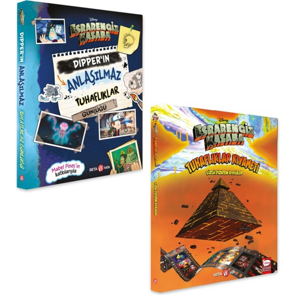 Disney Esrarengiz Kasaba 2 Kitap Set - Dipper'in Anlaşılmaz Tuhaflıklar Günlüğü - Tuhaflıklar Kıyameti Çocuk Öykü Fiyatı