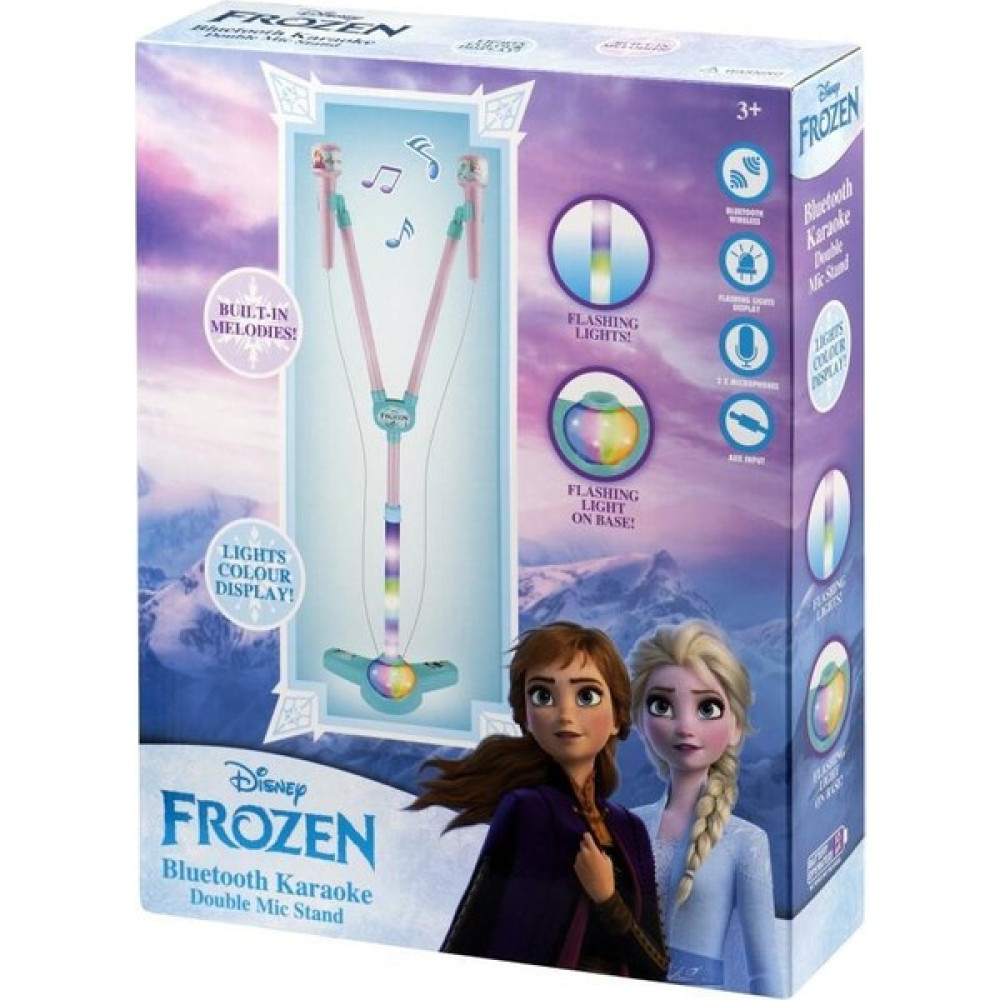 Disney Frozen Karlar Ülkesi Ayaklı Çift Mikrofon Seti Karaokeli Işıklı Lisanslı 2 Mikrofonlu DY-7541-FR Müzik Aletleri Fiyatı