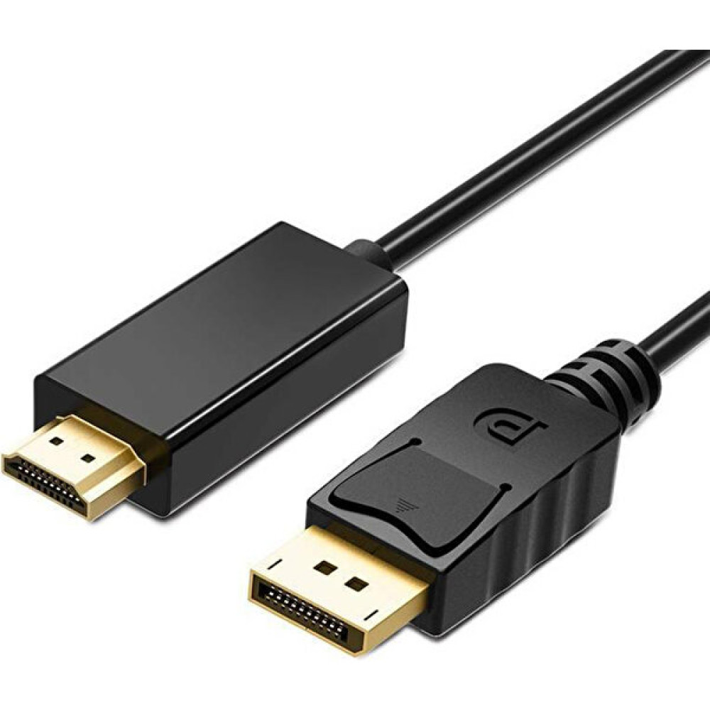 Displayport To HDMI Çevirici Dönüştürücü Kablo - 5 Metre - Siyah - 5 m Görüntü Kablosu Fiyatı