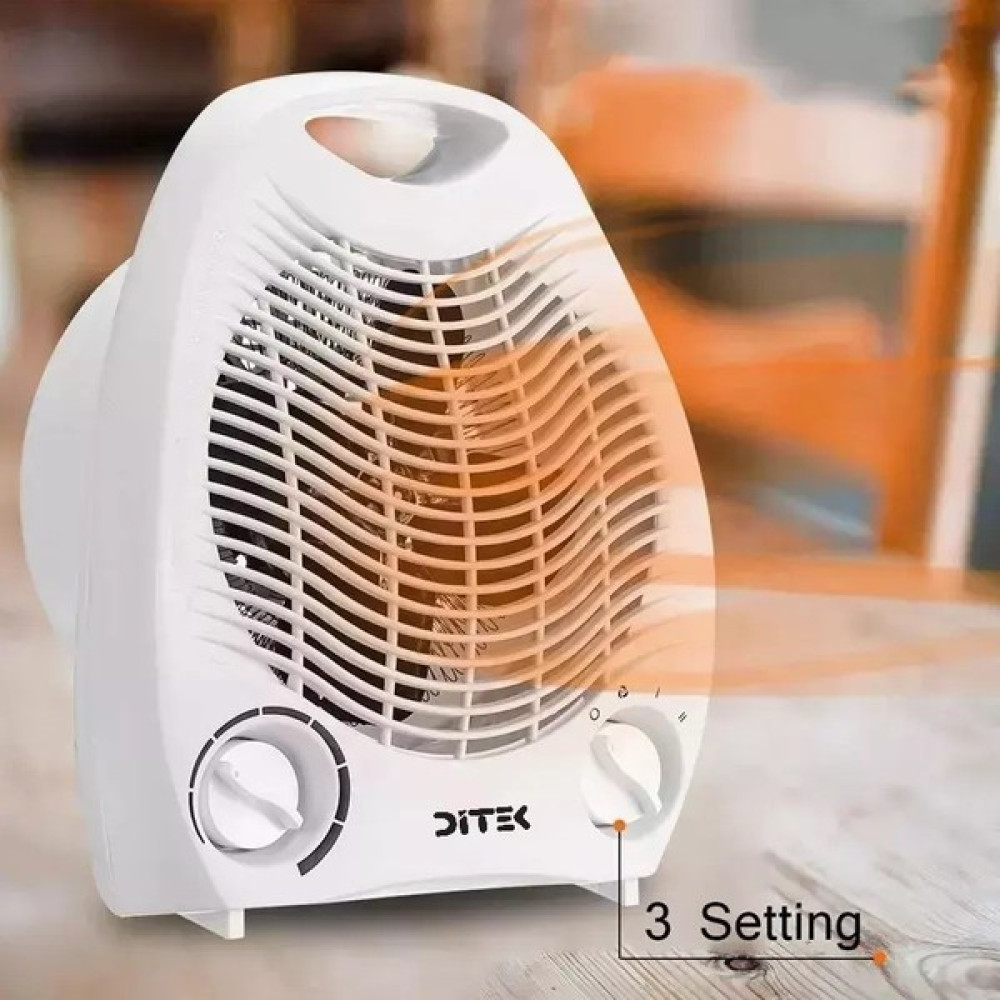 Ditek 3 Kademeli Devrilme Emniyetli 2000 Watt Elektrikli Fanlı Isıtıcı - Beyaz Isıtıcılar Fiyatı