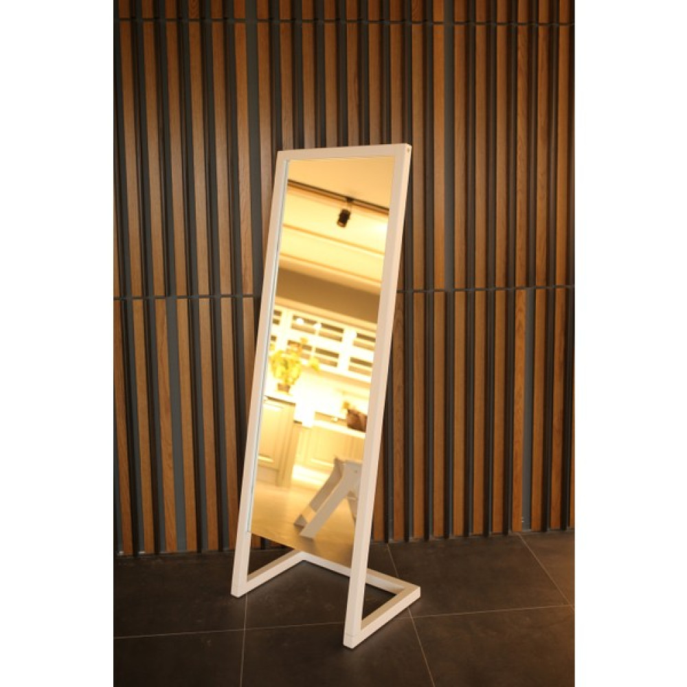 Diva Ahşap Masif Boy Aynası - Beyaz - 170*60*40 Ayna Fiyatı