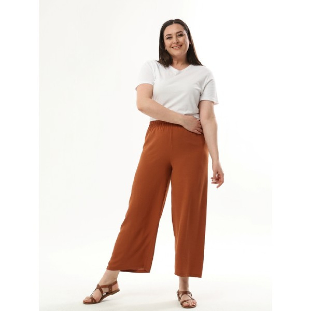 Dival Tesettür Kadın Kiremit Beli Lastikli Büyük Beden Ayrobin Pantolon Bayan Jeans / Kot Pantolon Fiyatı