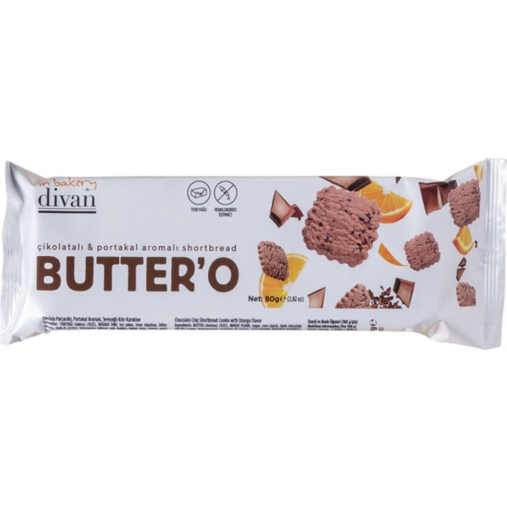 Divan Buttero Çikolata&portakal Tereyağlı Kurabiye - 1 Adet Diğer Fiyatı