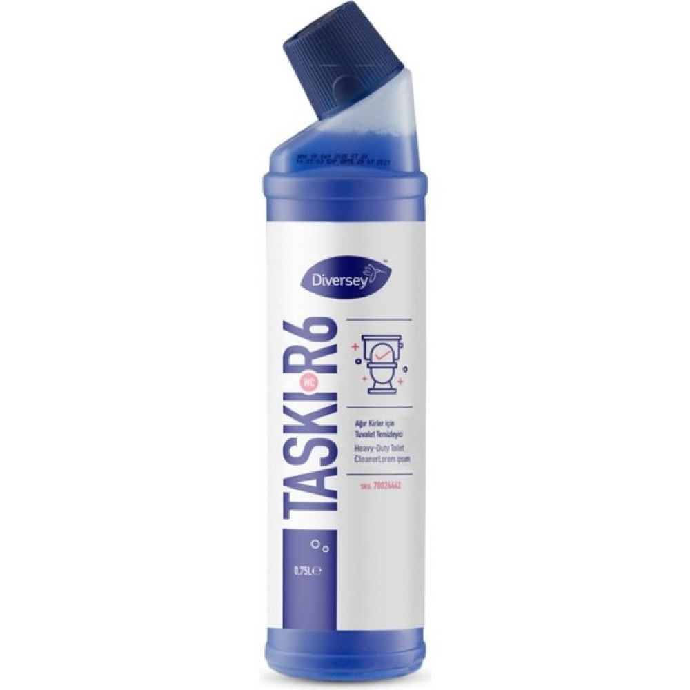 Diversey Ağır Kirler İçin Tuvalet Temizleyici Taskı R6 Wc 750 ml Temizlik Malzemeleri Fiyatı