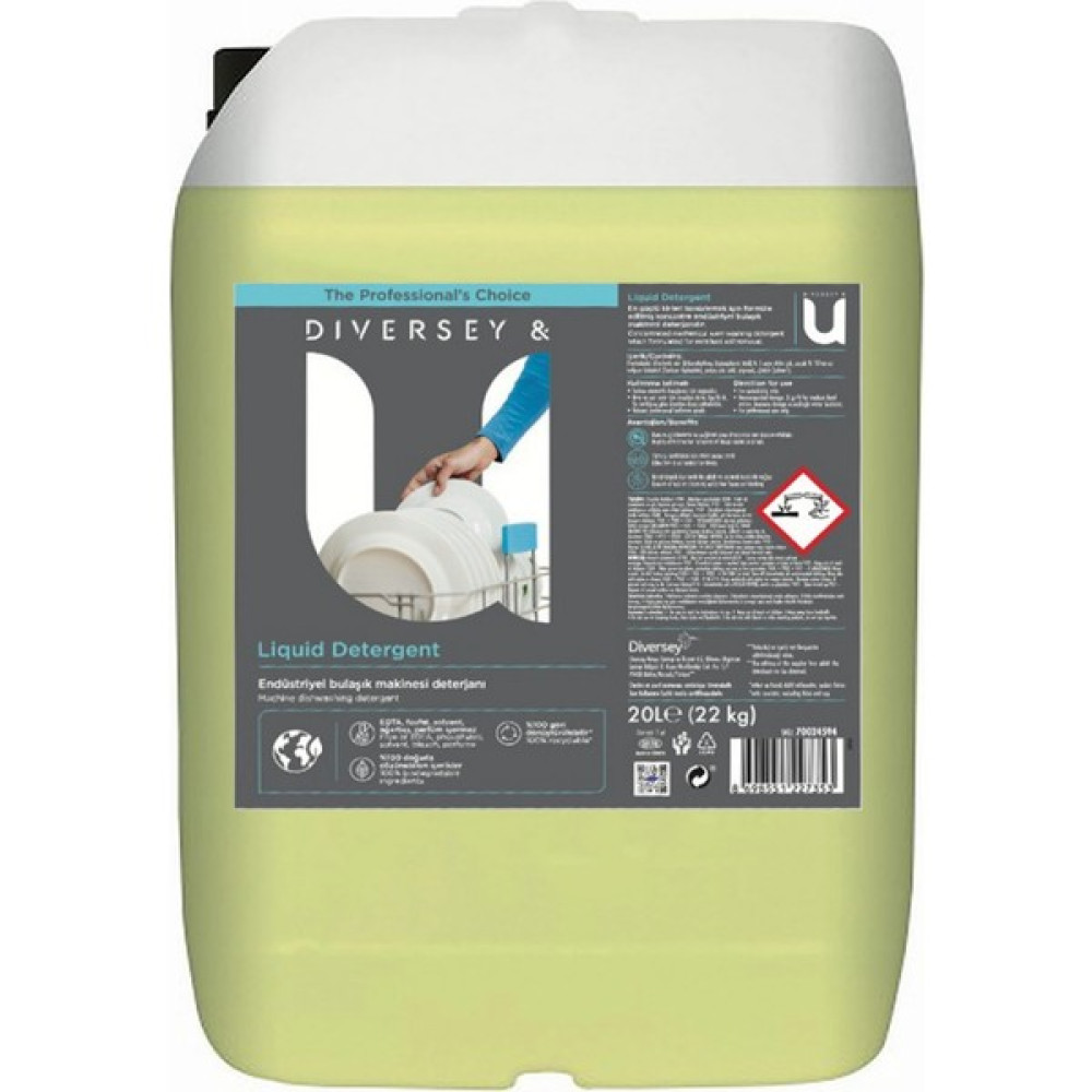 Diversey Endüstriyel Bulaşık Makinesi Deterjanı 22KG Bulaşık Yıkama Fiyatı
