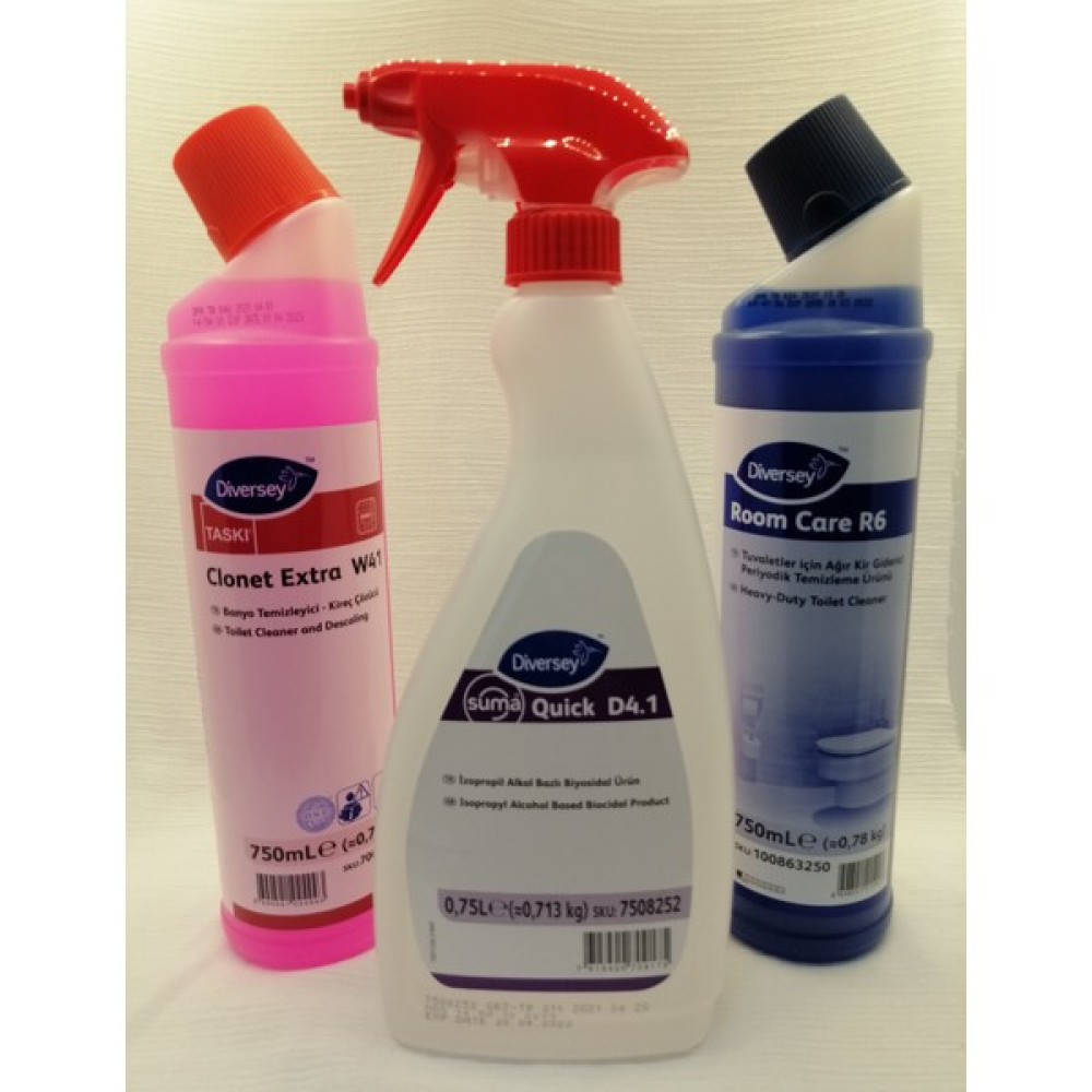 Diversey Quick D4.1 750 ml +W41 750 Ml+ R6 750 ml - 0,75 lt Temizlik Malzemeleri Fiyatı