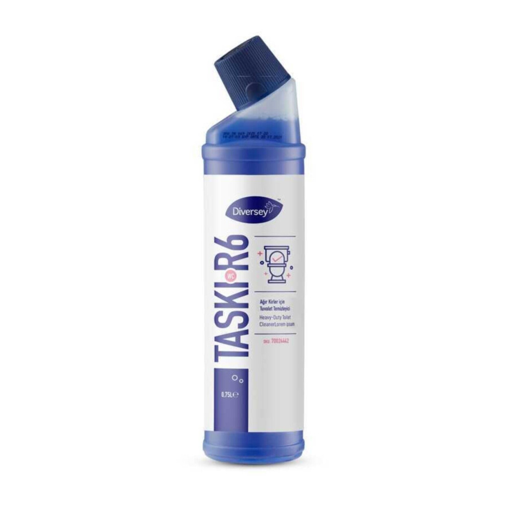 Diversey Room Care R6 Ağır Kirler Için Klozet Temizlik Ürünü 750 Ml Online Özel Deterjan ve Temizlik Ürünleri Fiyatı