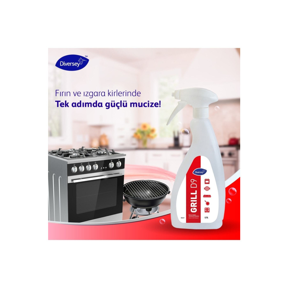 Diversey Suma Grill D9 Ağır Yağ Çözücü Fırın Temizleme 750 Ml Parlatıcı ve Temizleyiciler Fiyatı