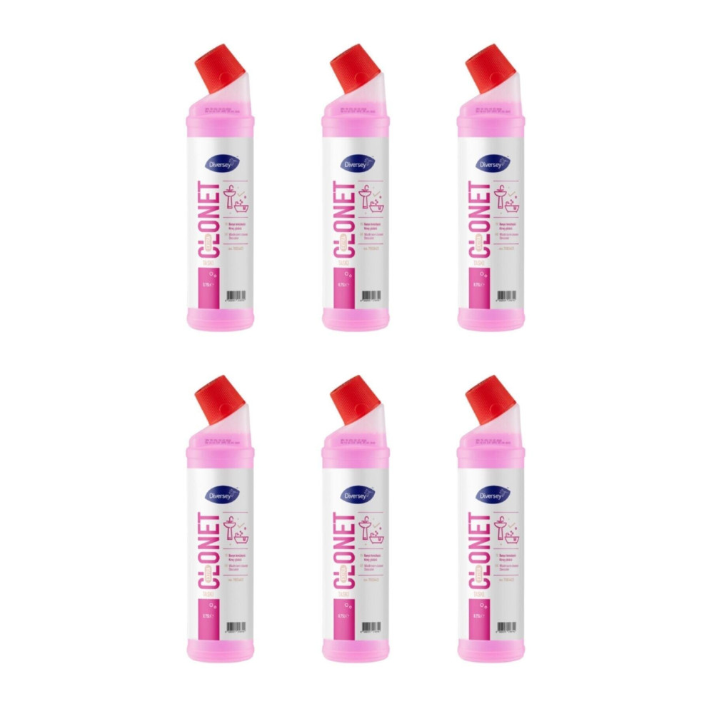 Diversey Taskı Clonet Extra 6lı Set Kireç Çözücü Banyo Temizleyici 1 Şişe 750ml Parlatıcı ve Temizleyiciler Fiyatı