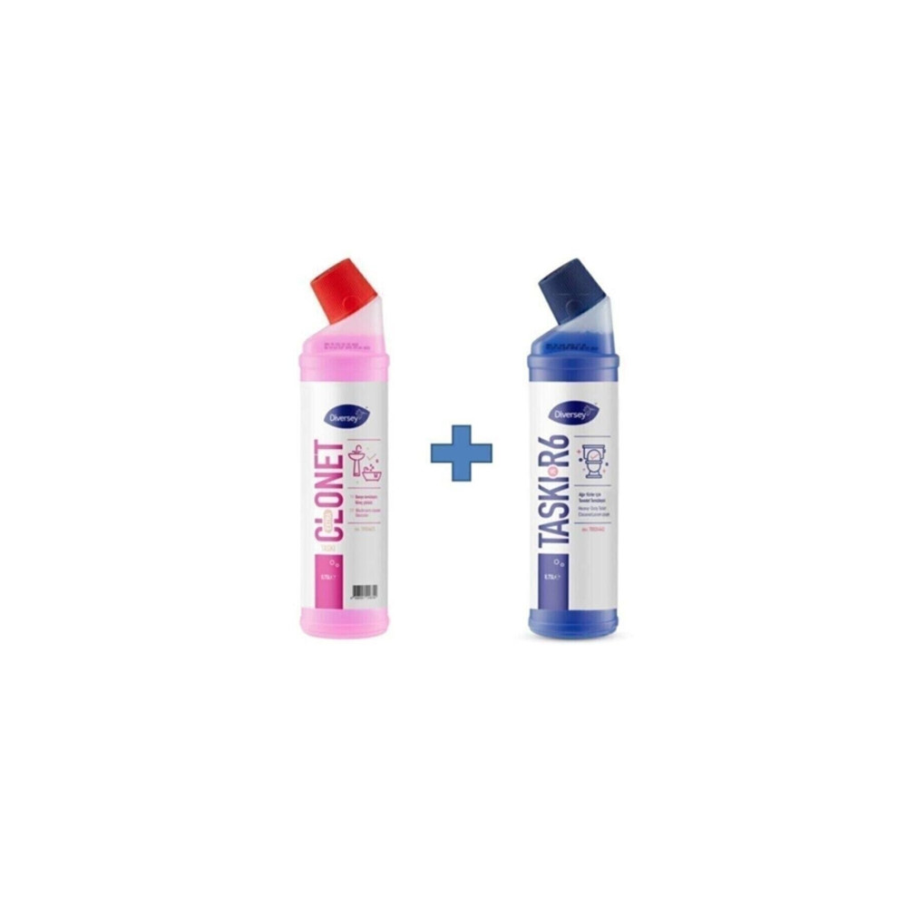 Diversey Taski Clonet Extra 750 Ml. + Taski R6 750 Ml (2li Paket) Parlatıcı ve Temizleyiciler Fiyatı
