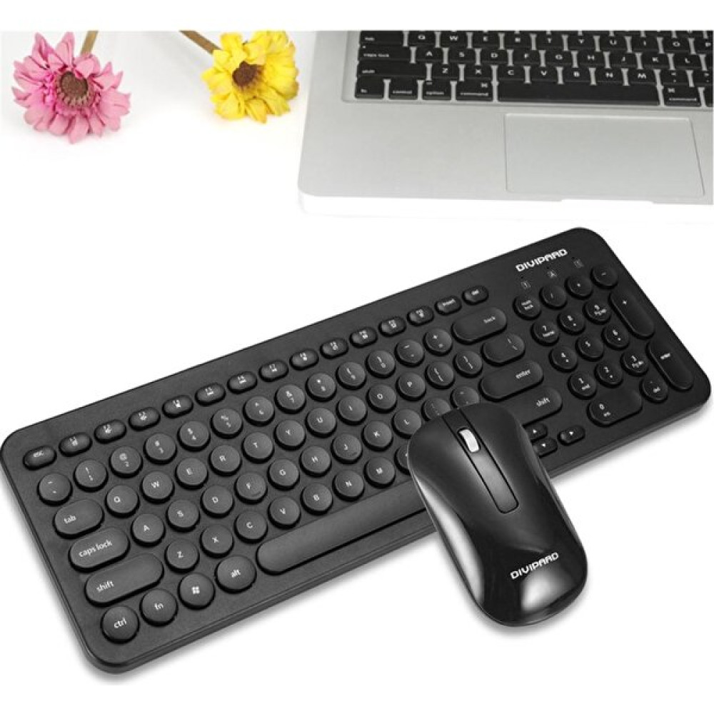 Divipard Radicai GR30 Kablosuz Klavye ve Mouse Seti Dairesel Tuş Başlığı Sessiz USB Mouse ve Klavye Seti (Yurt Dışından) Klavye - Mouse Fiyatı
