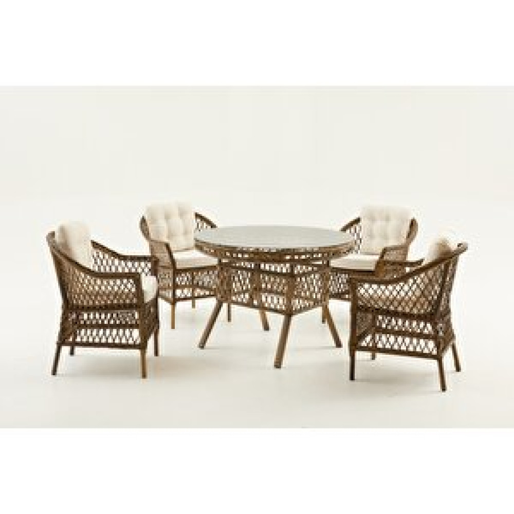 Divona Home Nova Rattan Bahçe Masa Takımı(4 Kişilik) Bahçe Mobilyası Takımı Fiyatı