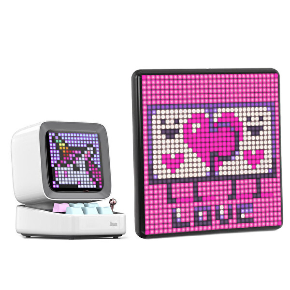 Divoom Ditoo Plus Beyaz Bluetooth Hoparlör Ve Pixoo Max LED Ekran Seti Bluetooth Hoparlör Fiyatı
