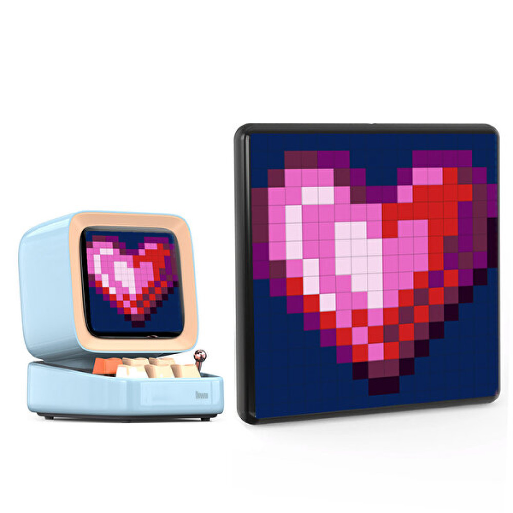 Divoom Ditoo Plus Mavi Bluetooth Hoparlör Ve Pixoo Max LED Ekran Seti Bluetooth Hoparlör Fiyatı