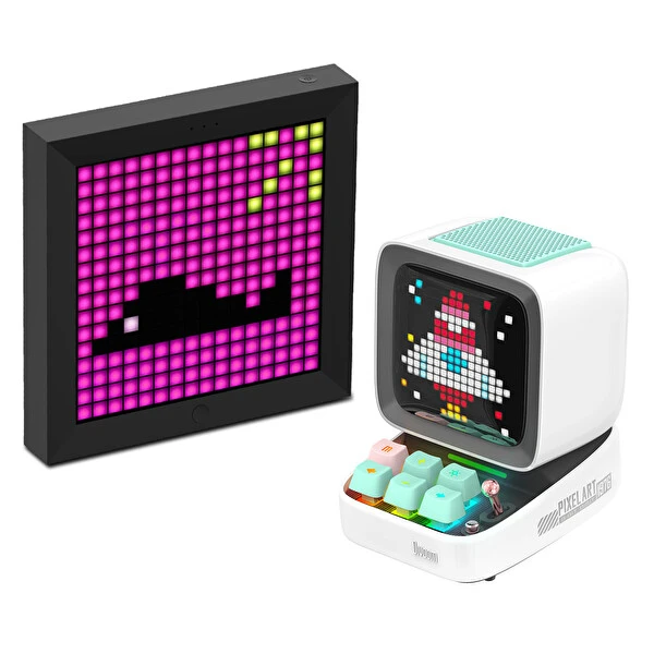 Divoom Ditoo Pro Beyaz Bluetooth Hoparlör ve Pixoo Led Ekran Seti Bluetooth Hoparlör Fiyatı