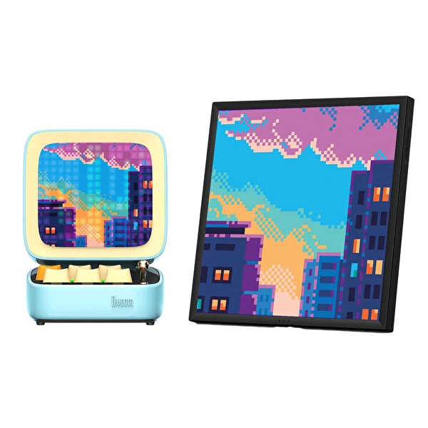 Divoom Ditoo Pro Mavi Bluetooth Hoparlör Ve Pixoo-64 LED Ekran Seti Bluetooth Hoparlör Fiyatı