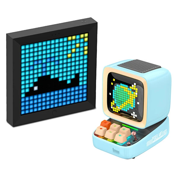 Divoom Ditoo Pro Mavi Bluetooth Hoparlör ve Pixoo Led Ekran Seti Bluetooth Hoparlör Fiyatı