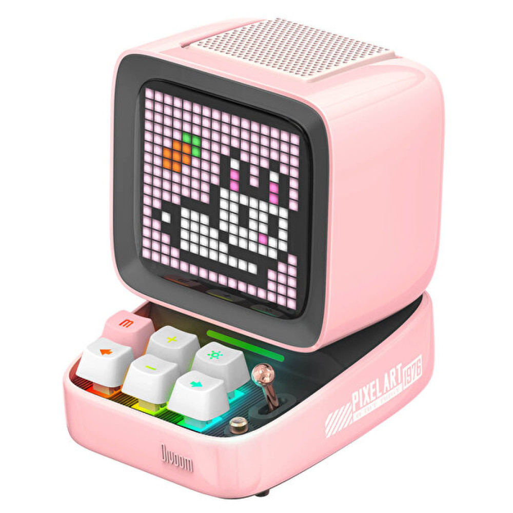 Divoom Ditoo Pro Pembe Bluetooth Hoparlör Bluetooth Hoparlör Fiyatı