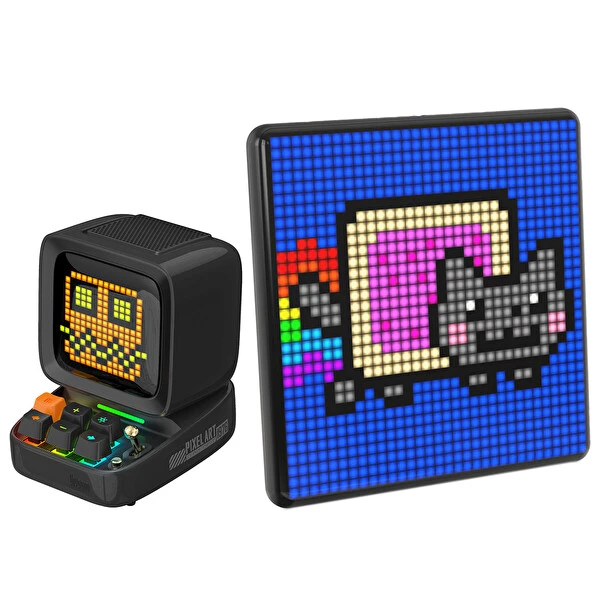 Divoom Ditoo Pro Siyah Bluetooth Hoparlör ve Pixoo Max Led Ekran Seti Bluetooth Hoparlör Fiyatı
