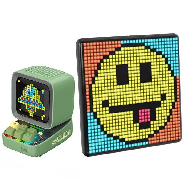 Divoom Ditoo Pro Yeşil Bluetooth Hoparlör ve Pixoo Max Led Ekran Seti Bluetooth Hoparlör Fiyatı