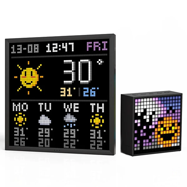 Divoom Timebox Evo Bluetooth Hoparlör ve Pixoo-64 Led Ekran Seti Bluetooth Hoparlör Fiyatı