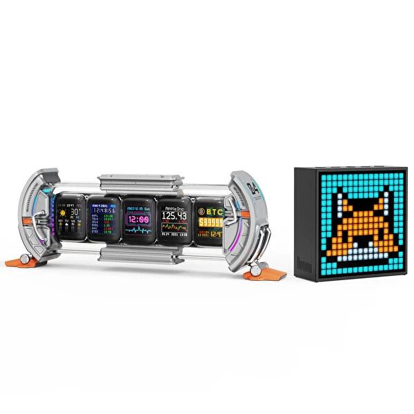 Divoom Timebox Evo Bluetooth Hoparlör ve Times Gate Dijital Led Ekran Seti Bluetooth Hoparlör Fiyatı