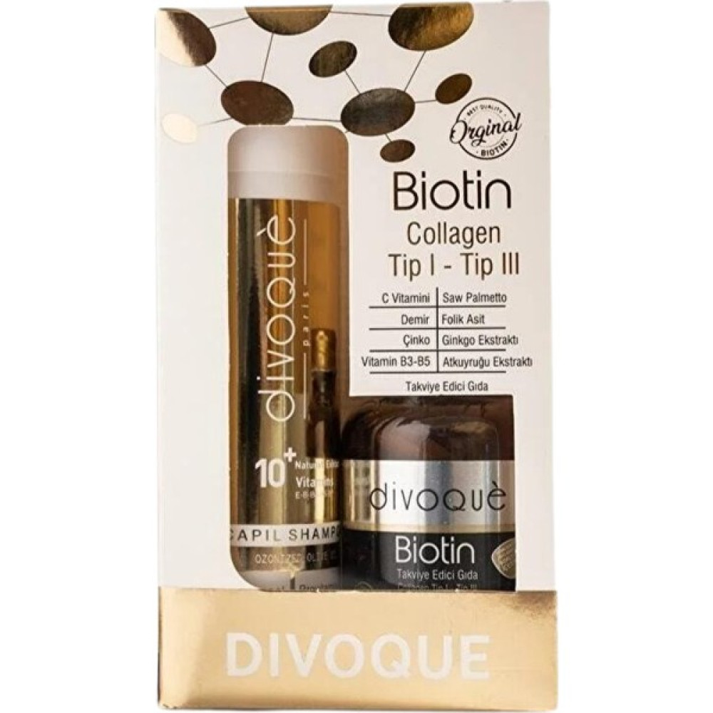 Divoque Kollajen Biotin 60 Tablet +Divoque Kepek Şampuan 200 ml Oto Boyaları Fiyatı