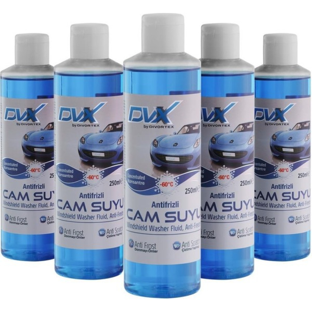 Divortex -60° Antifrizli Cam Suyu 250 ml x 5 Adet Oto Kışlık Bakım Ürünleri Fiyatı