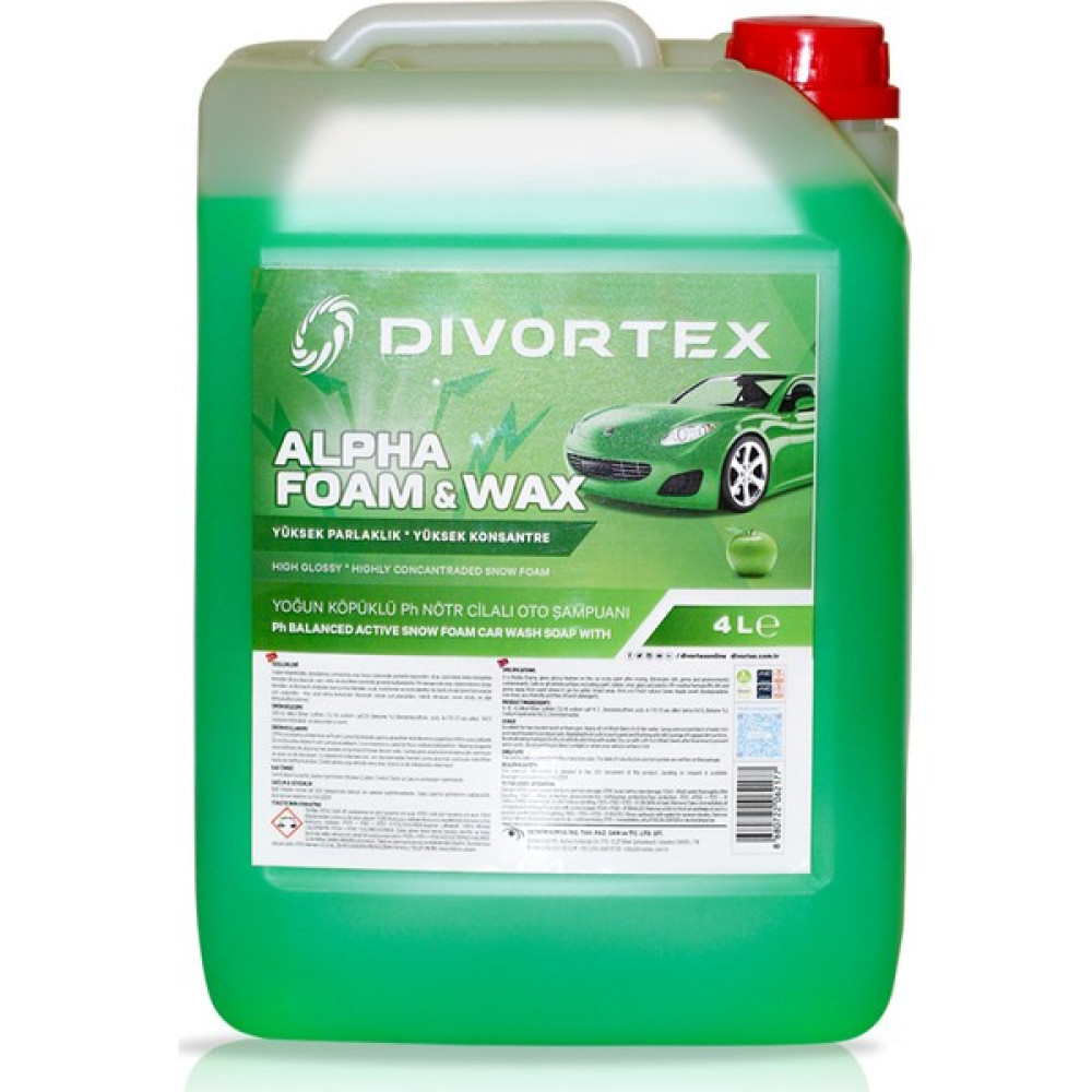 Divortex Alpha Foam Ph Nötr Cilalı Oto Şampuanı 4 Lt. Oto Yıkama Ürünleri Fiyatı