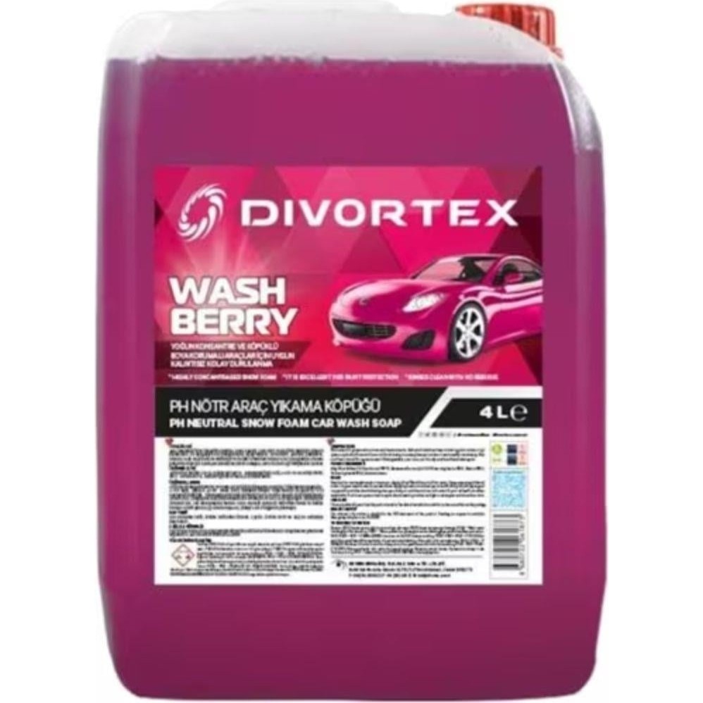 Divortex Wash & Berry Ph Nötr Yıkama Şampuanı 4kg Oto Yıkama Ürünleri Fiyatı