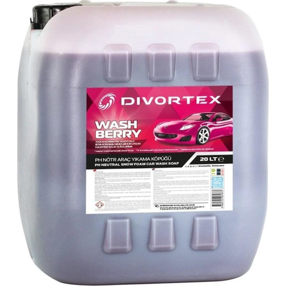 Divortex Washberry Ph Nötr Oto Şampuanı 20 Litre Oto Yıkama Ürünleri Fiyatı