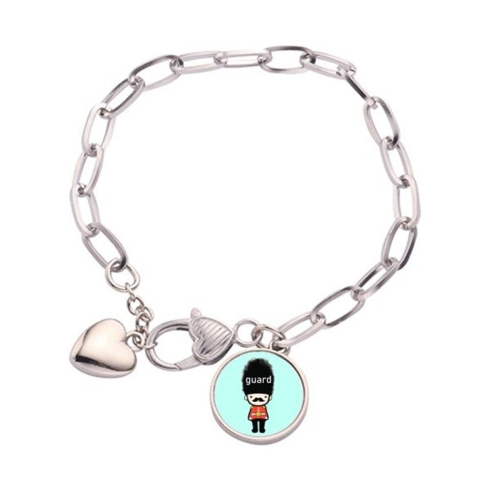 DIY Thinker Güvenlik Sevgili Beefeaters Warren Mignon Kalp Chain Bracelet Jewelry Charm Fashion (Yurt Dışından) Saat ve Bileklik Aksesuarı Fiyatı
