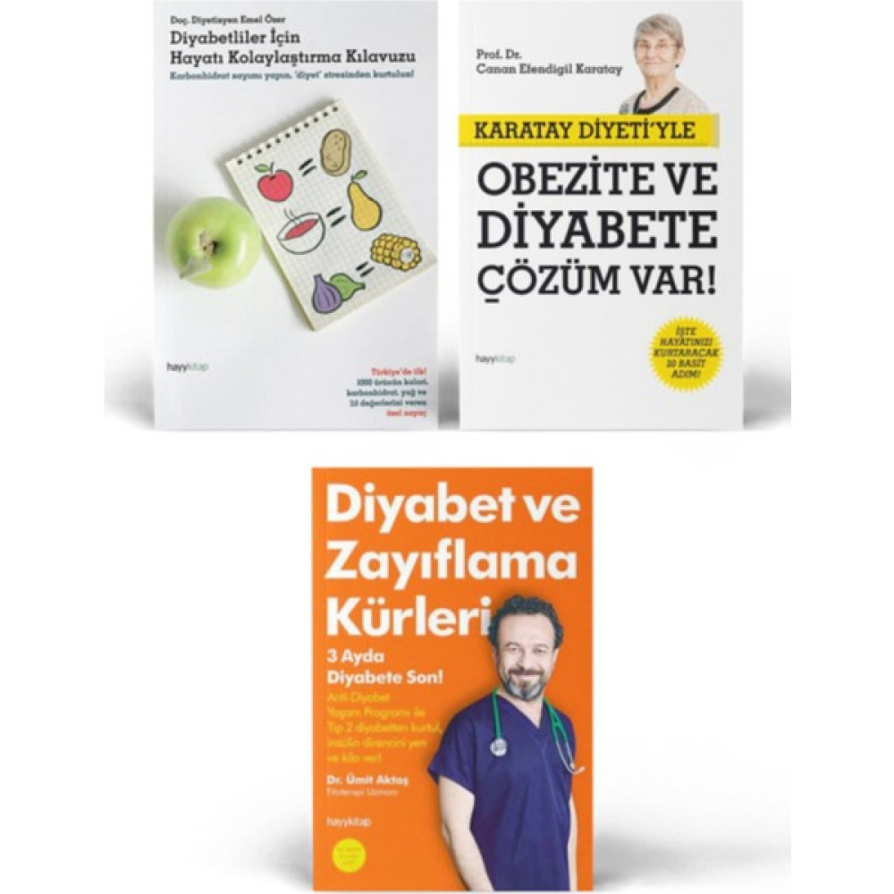 Diya -Bet ve Zayıflama Kürleri Seti / Canan Karatay - Ümit Aktaş - Emel Özer Sağlık Beslenme Kitapları Fiyatı