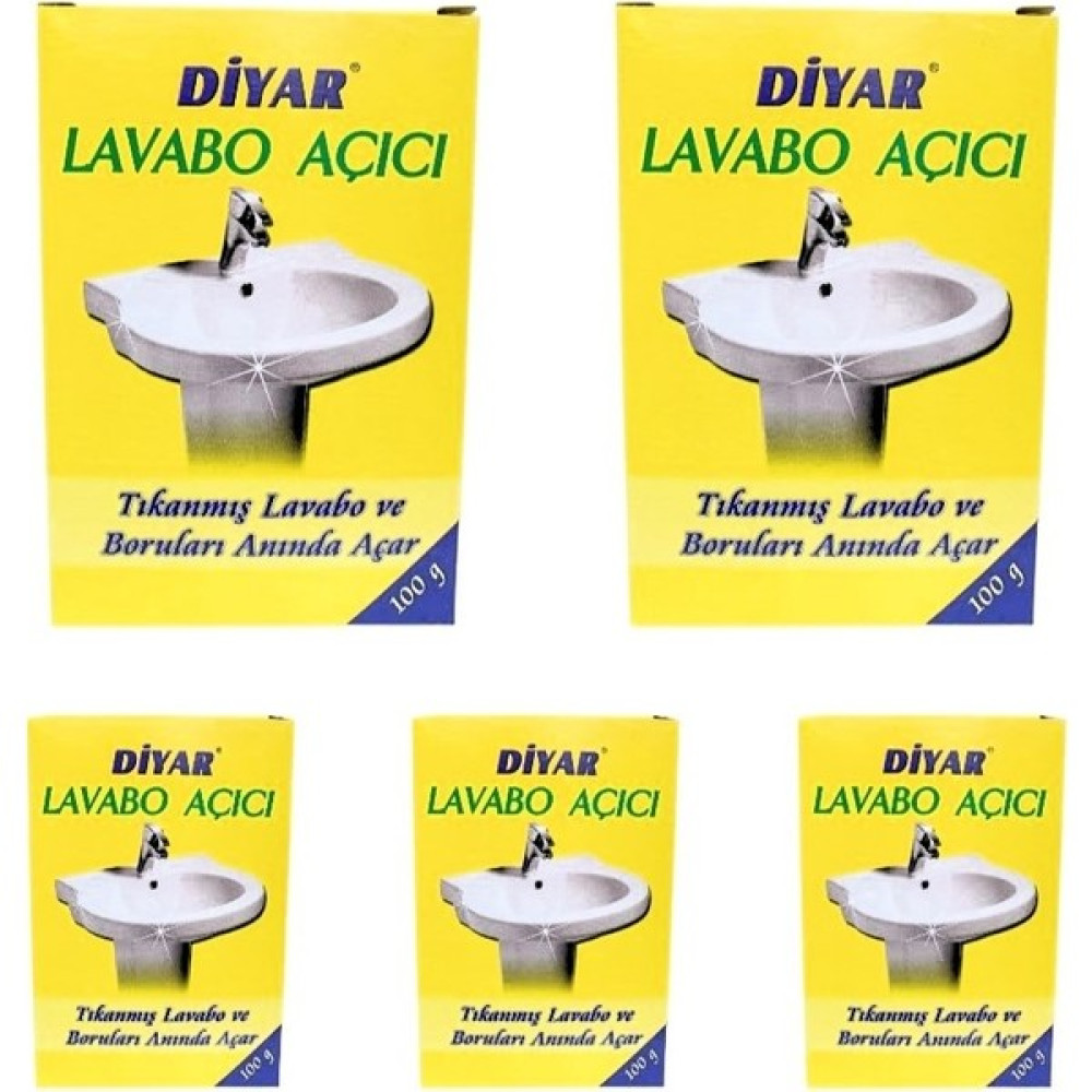 Diyar Lavabo Açıcı 100 Gr x 5 Adet - 500 gr Temizlik Malzemeleri Fiyatı