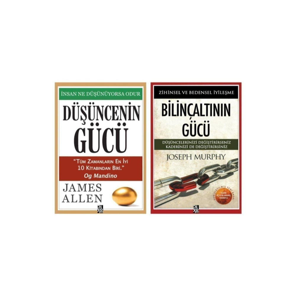 Diyojen Yayıncılık Düşüncenin Gücü + Bilinçaltının Gücü 2 Kitap Set Kişisel Gelişim Kitapları Fiyatı