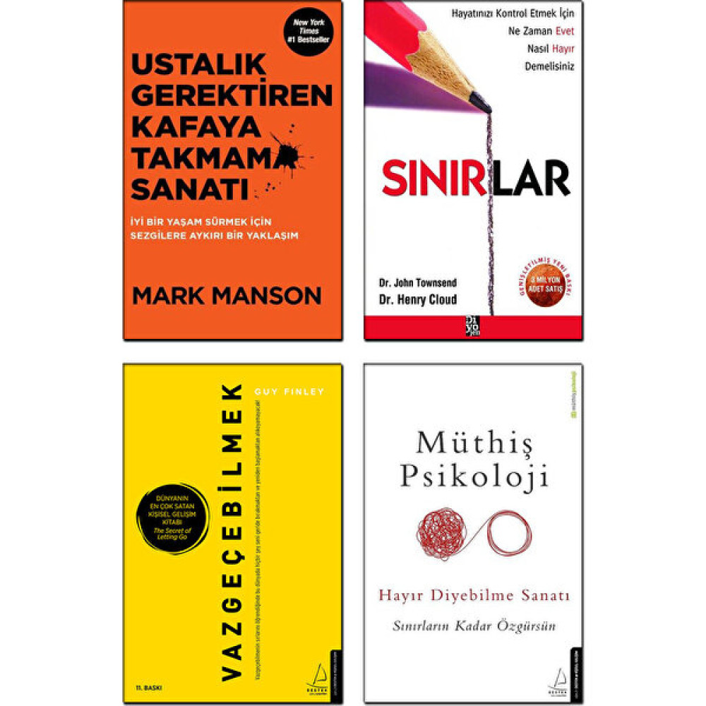 Diyojen Yayıncılık Ustalık Gerektiren Kafaya Takmama Sanatı + Mark Manson + Sınırlar + John Townsend + Vazgeçebilmek + Guy Finley + Müthiş Psikoloj... Kişisel Gelişim ve Psikoloji Fiyatı