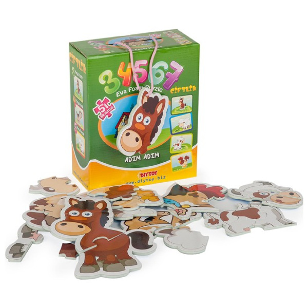 Diytoy 8018 Kut.Puzzle Çiftlik 3 4 5 6 7 Çocuk Oyuncağı Fiyatı