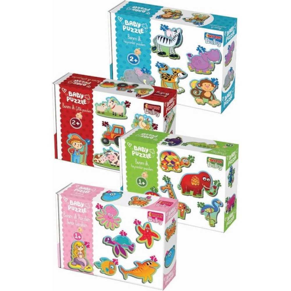 Diytoy Bebeğimin Ilk Hayvanlar Puzzle 4'lü Seti Puzzle & Aksesuarları Fiyatı