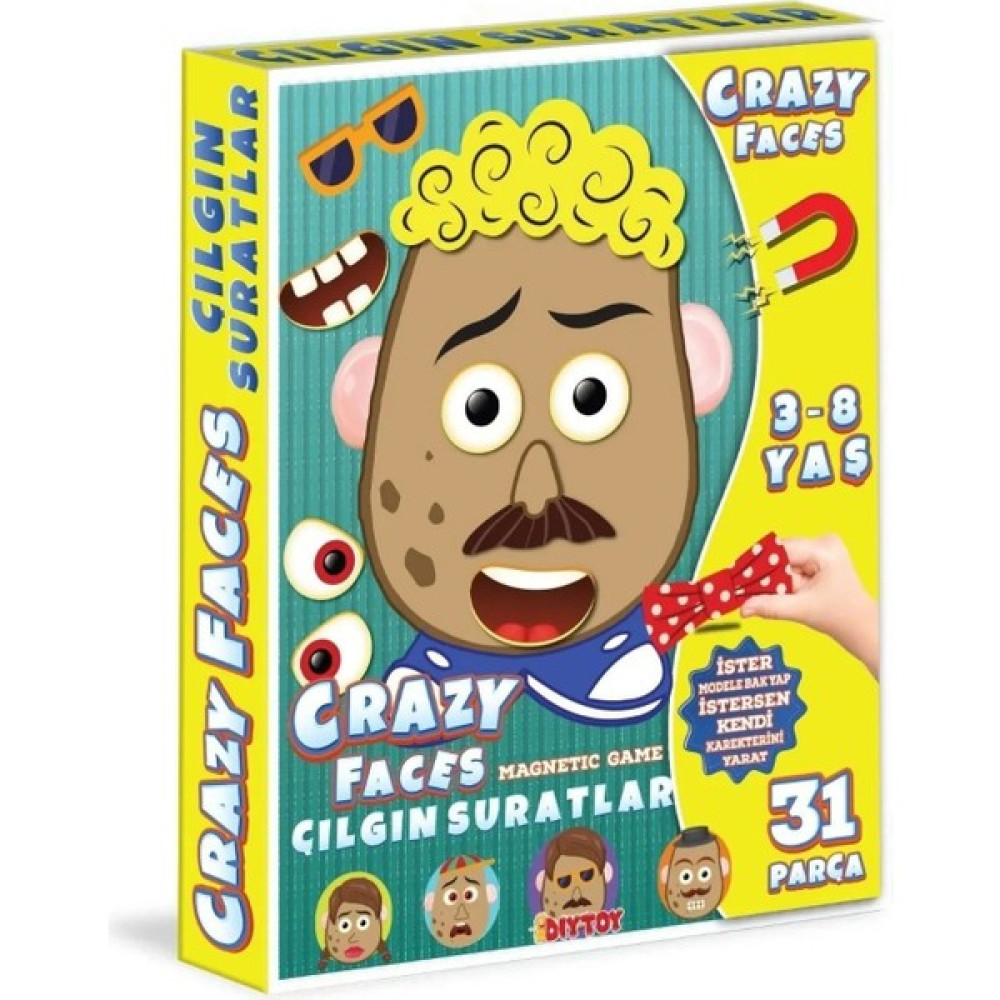 Diytoy Crazy Faces Çılgın Suratlar Manyetik Oyun Eğitici Oyuncak Fiyatı