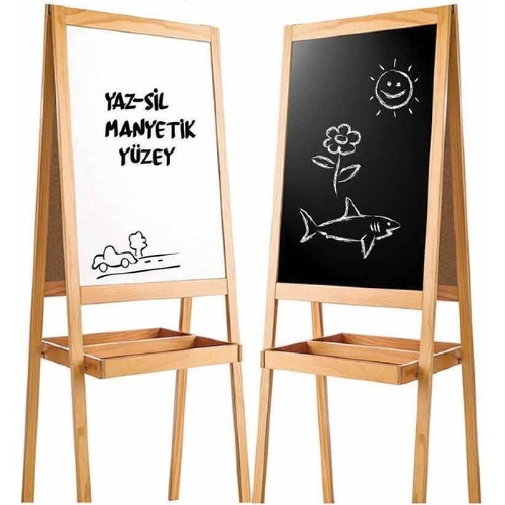 Diytoy Manyetik Çift Taraflı Ahşap Yazı Tahtası Yazı Tahtası Kalemi Fiyatı