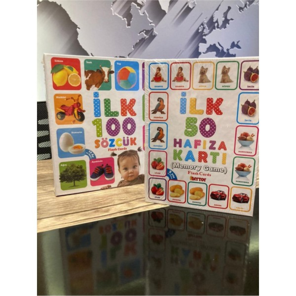 Diytoy S Hafıza Set Ilk 100 Sözcük Zeka Oyun Kartları ve Ilk 50 Hafıza Kart DY-SET001 - Renkli Bebek Oyuncakları Fiyatı
